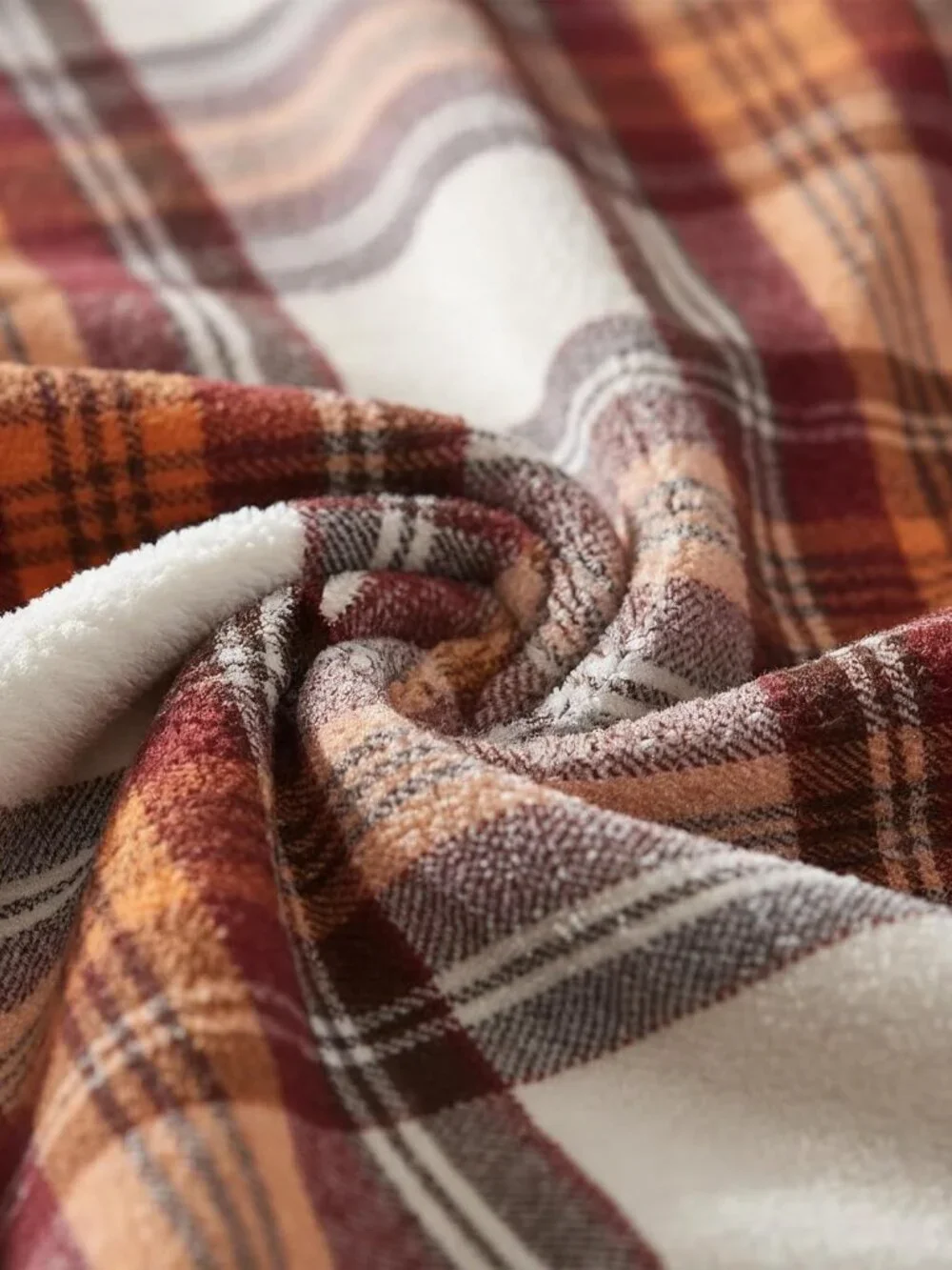 Eddie Bauer Sherpa Throw Blanket | 50x60 | In Edgewood Plaid Red | NWT